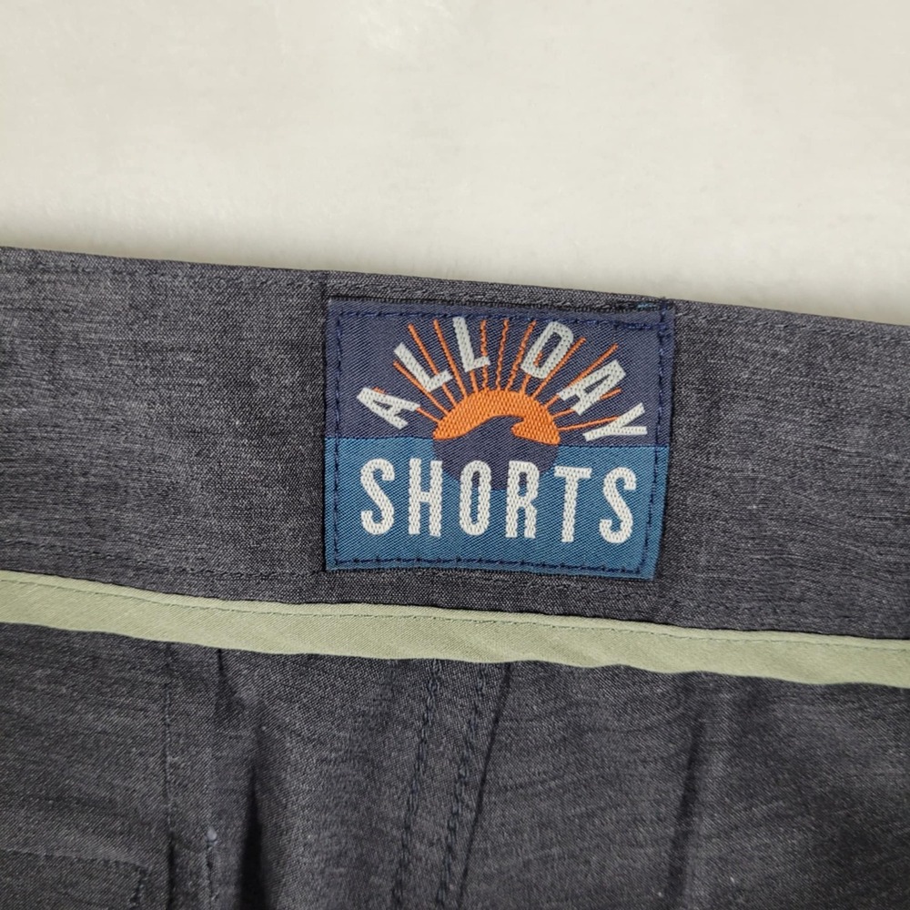 Faherty All Day Shorts Men's 30 Gray Performance Stretch Drawstring Casual - Picture 6 of 9